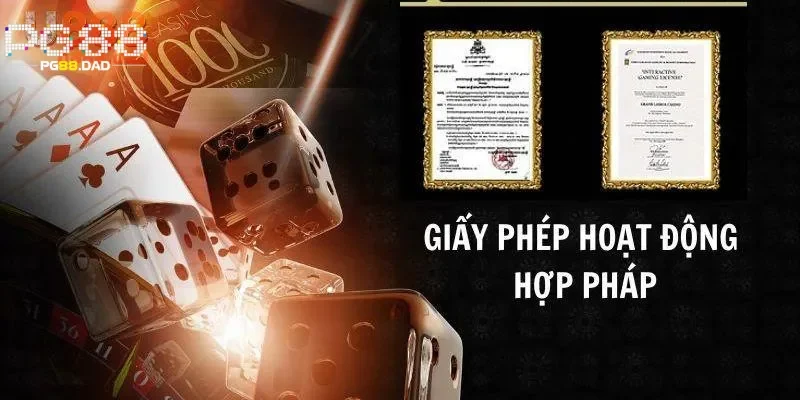 Cách chơi an toàn nhờ giấy phép hoạt động PG88